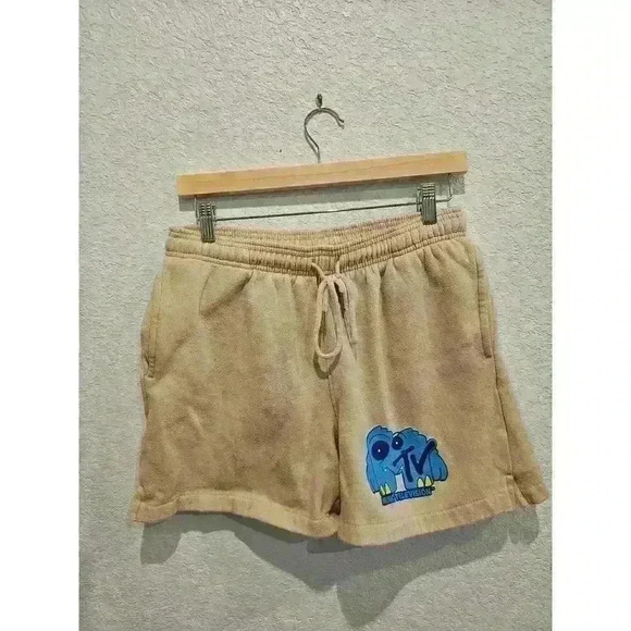 MTV mens tan me s shorts sz Large - Picture 1 of 3